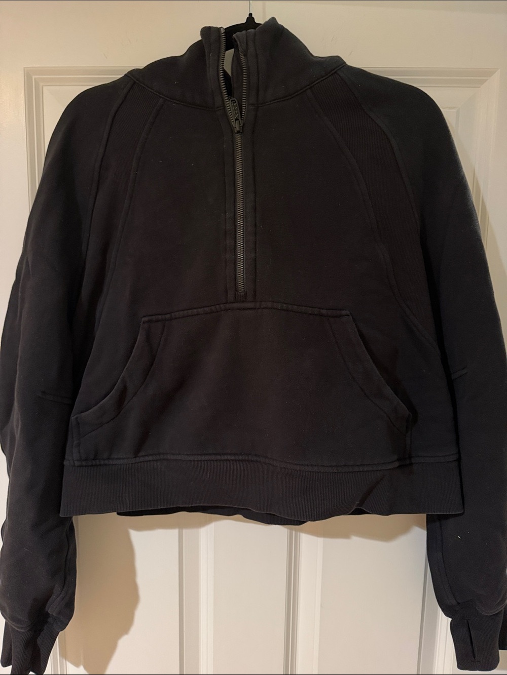 lululemon athletica Black Scuba Hoodie Half-Zip M/L